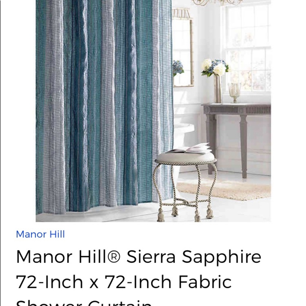 Fabric shower curtain. BLOW OUT SALE!